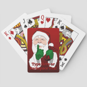 Santa Clause Playing Cards Personalised Cards