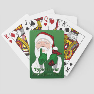 Santa Clause Playing Cards Personalised Cards