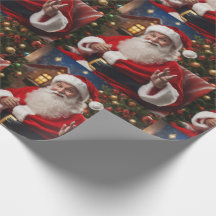Santa Clause smiling and waving