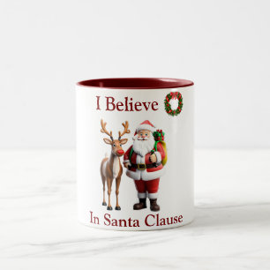 Santa Clause Two-Tone Coffee Mug