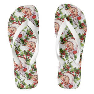 Santa Clause vintage Father Christmas Thongs