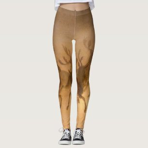 Santa Claus's Reindeer by William Holbrook Beard Leggings