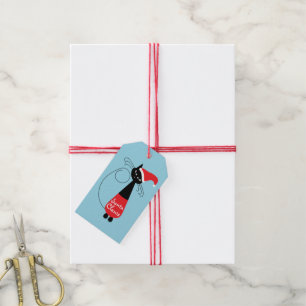 Santa Claws Christmas Gift Tags