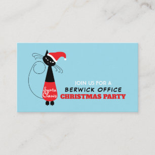 Santa Claws, Christmas Party Ticket Invitation