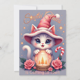 Santa Claws – Cute Holiday Cat Design Card