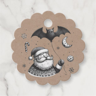 Santa Claws Favour Tags