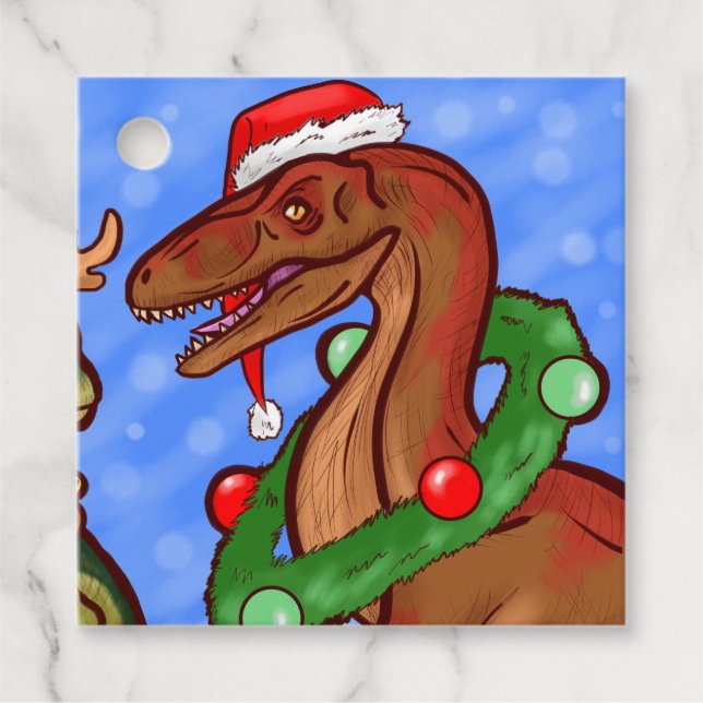 Santa Claws Favour Tags (Front)