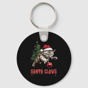 Santa Claws Long Sleeve Key Ring
