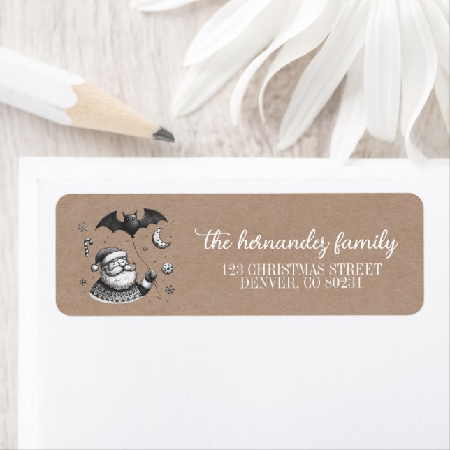 Santa Claws Return Address Label (Insitu)