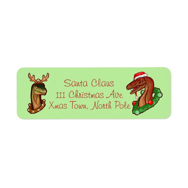 Santa Claws Return Address Label (Front)