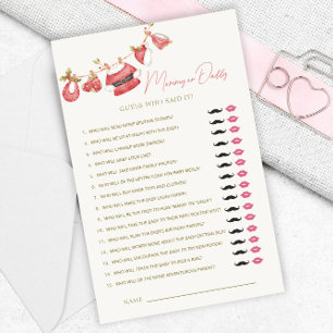 Santa Clothes Baby Shower Mummy or Daddy Games