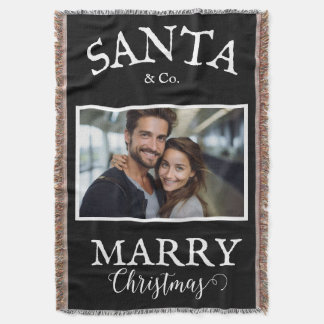 Santa & Co. Marry Christmas Throw Blanket