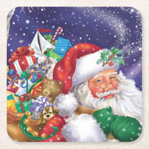 Santa Coaster