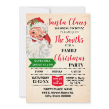 Santa coming to town Christmas party