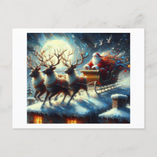 Santa Coming to Town, Postcard