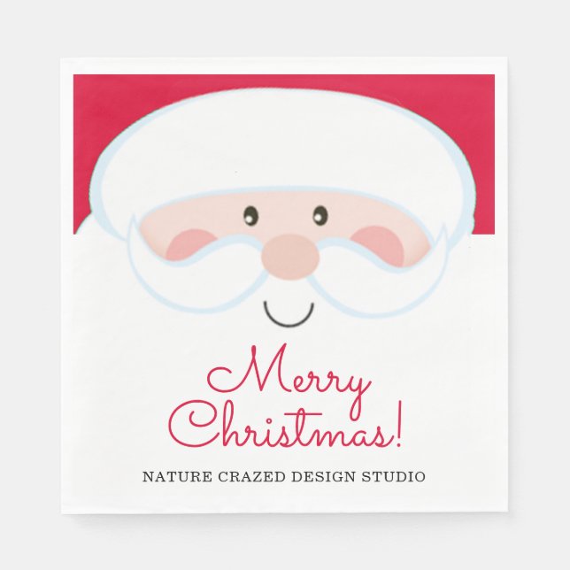 Santa Company Party Napkin (Front)