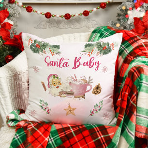 Santa Cookies Christmas Birthday Party Cushion