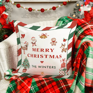 Santa Cookies Christmas Party Cushion