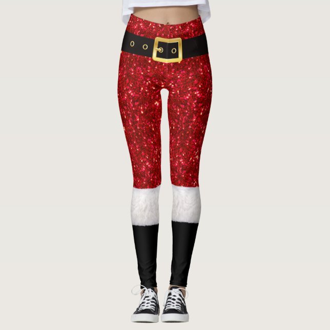 Santa costume Leggings (Front)