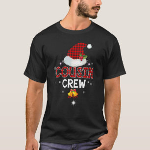 Santa Cousin Crew Christmas Family Matching Pajama T-Shirt