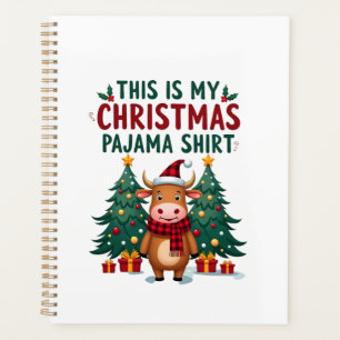 Santa Cow Xmas Tree Lights This Is My Christmas Pa Planner