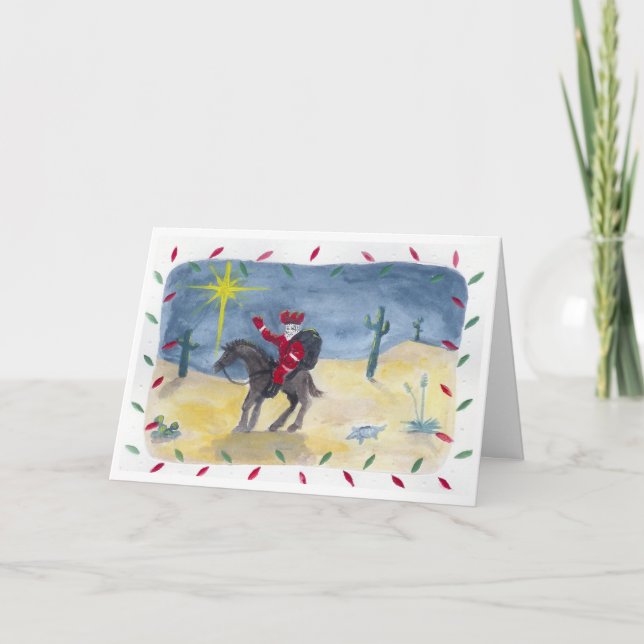 Santa Cowboy Holiday Card (Front)