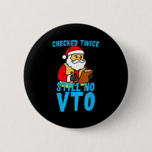 Santa Coworker Christmas Swagazon Checked Twice St 6 Cm Round Badge