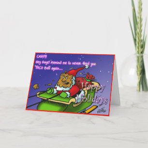 santa crap 3 holiday card