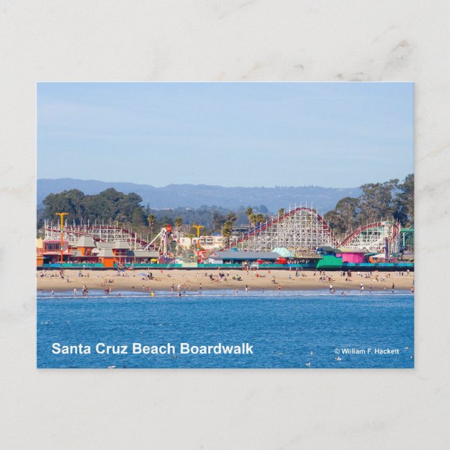 Santa Cruz Beach Boardwalk California Products Postcard (Front)