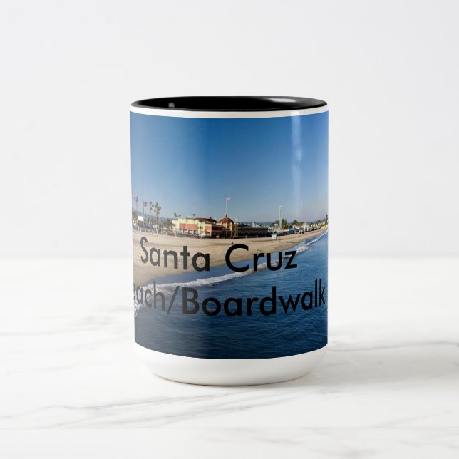 Santa Cruz Beach/Boardwalk Two-Tone Coffee Mug (Center)
