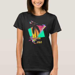 Santa Cruz CA California 70s 80s Summer Retro Eigh T-Shirt