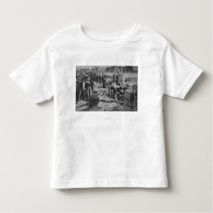 Santa Cruz, CA - Fisherman's Wharf Scene Toddler T-Shirt