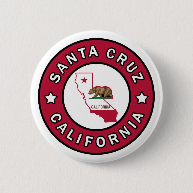 Santa Cruz California 6 Cm Round Badge (Front)