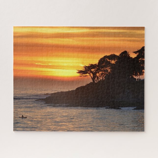 Santa Cruz California Beach Ocean Sea Surf Jigsaw Puzzle (Horizontal)