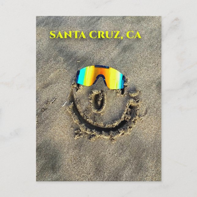 Santa Cruz California Beach Postcard Note Card (Front)