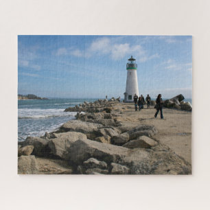 Santa Cruz California Beach Walton Lighthouse Jigsaw Puzzle