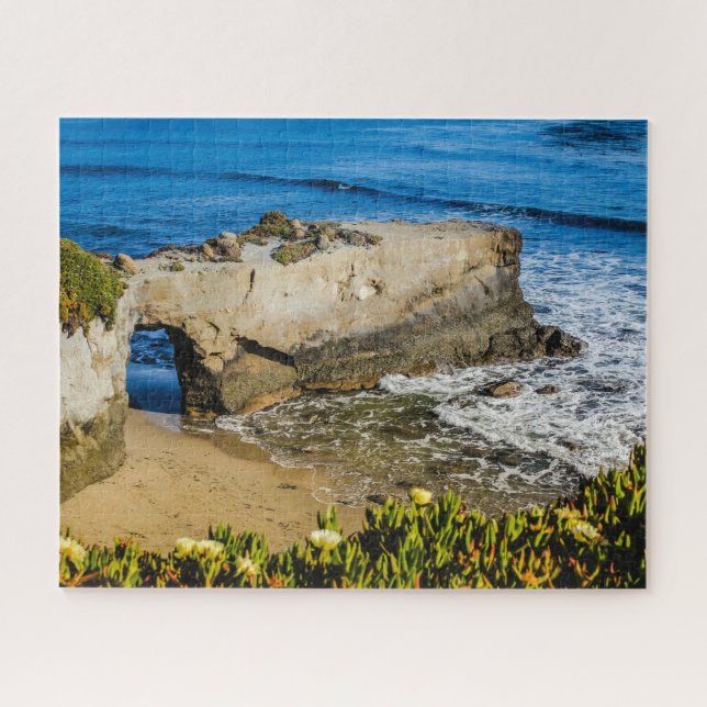 Santa Cruz California Beach West Coast Ocean Surf Jigsaw Puzzle (Horizontal)