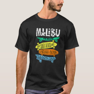 Santa Cruz California Ca Retro Vintage Surfer Mali T-Shirt
