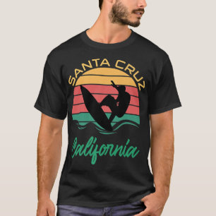 Santa Cruz California CA Retro Vintage Surfer Prem T-Shirt