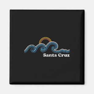 Santa Cruz California Ca Sufing Waves Sunset Beach Magnet