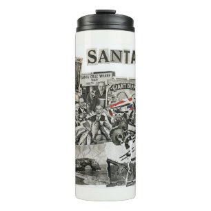 Santa Cruz California Collage – Protest Art Thermal Tumbler