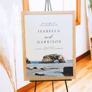 SANTA CRUZ California Destination Wedding Welcome Poster