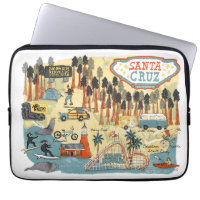 Santa Cruz California Illustrated Map