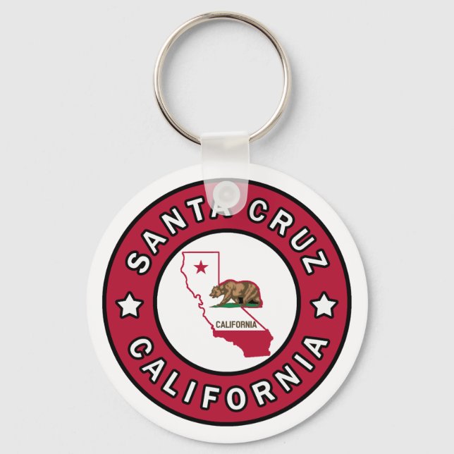 Santa Cruz California Key Ring (Front)