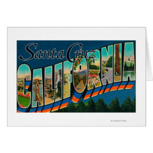 Santa Cruz, California - Large Letter Scenes