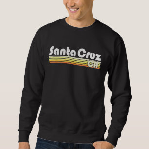 Santa Cruz California Retro Style City Vintage Pri Sweatshirt