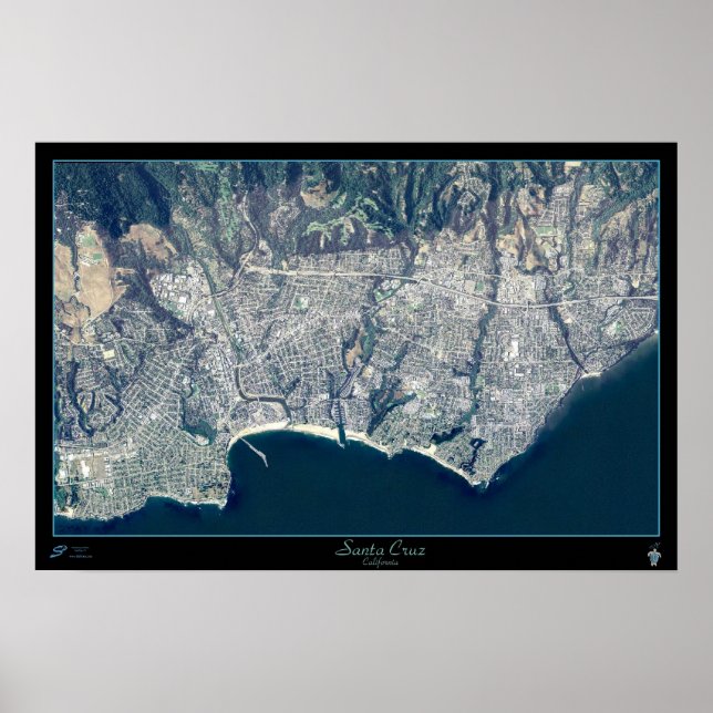 Santa Cruz, California satellite poster (Front)