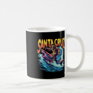 Santa Cruz California Summer S Surfing Bigfoot Sha Coffee Mug