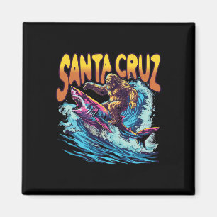 Santa Cruz California Summer S Surfing Bigfoot Sha Magnet