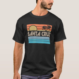 Santa Cruz California Sunset 70s 80s Surfer Summer T-Shirt